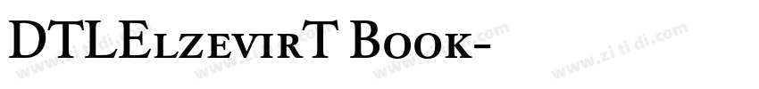 DTLElzevirT Book字体转换